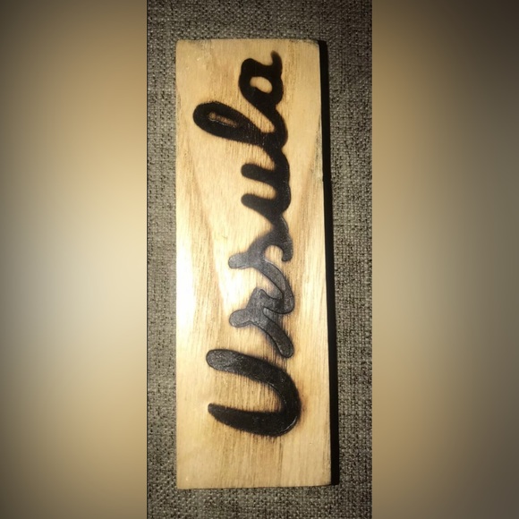 Ursula Brewery Aurora CO Craft Beer Burnt Wood Genuine Keg Pull BarTap Handle